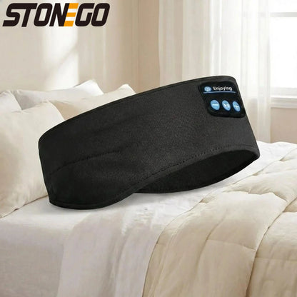 Wireless Bluetooth Sleep Headphones Ultra-Thin HD Stereo Sports Headband Speakers Workout Yoga Travel Side Sleep
