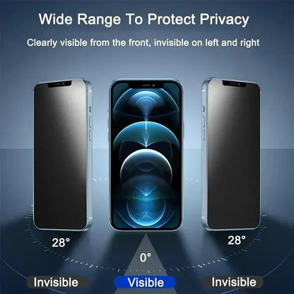 1-4Pcs Privacy Screen Protector for iPhone 14 13 12 11 15  17 Pro Max Mini 7 8 Plus Anti-spy Glass for IPhone 16 PRO X XR XS MAX