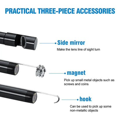Type-C Endoscope Camera 1080P 2MP  1/3/5/10M Inspection Camera Car Pipeline Borescope For Android IOS iphone(15,16)