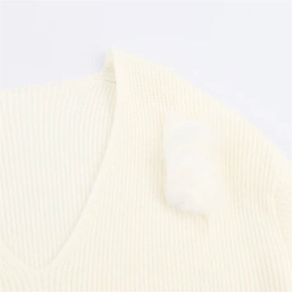 2025 Fall Fashion Trend: Fuzzy Knit Dress with Trendy Cuffs
